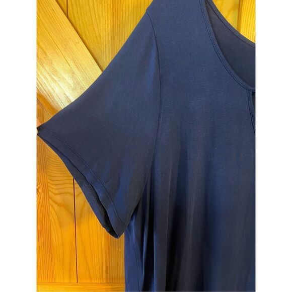 Casual Land short sleeve dress navy size 2XL ￼(3524) - Picture 2 of 4